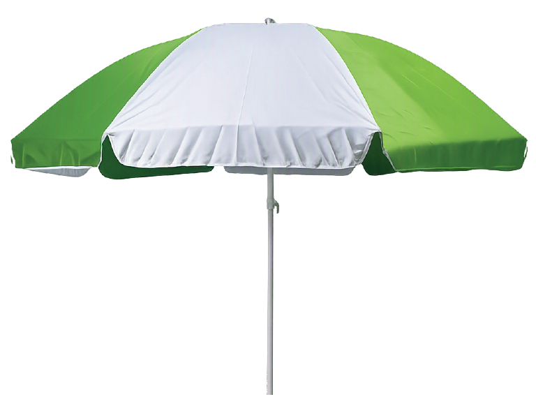 Green white parasol